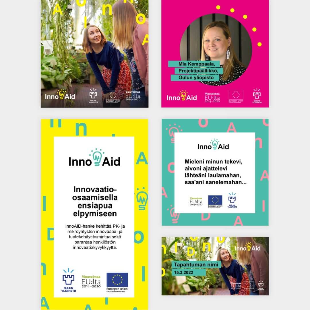 InnoAid-hankkeen Canva-pohja