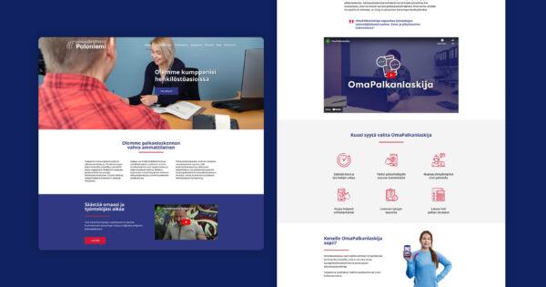 Henkilöstötieto Paloniemen sivuston mallikuva.