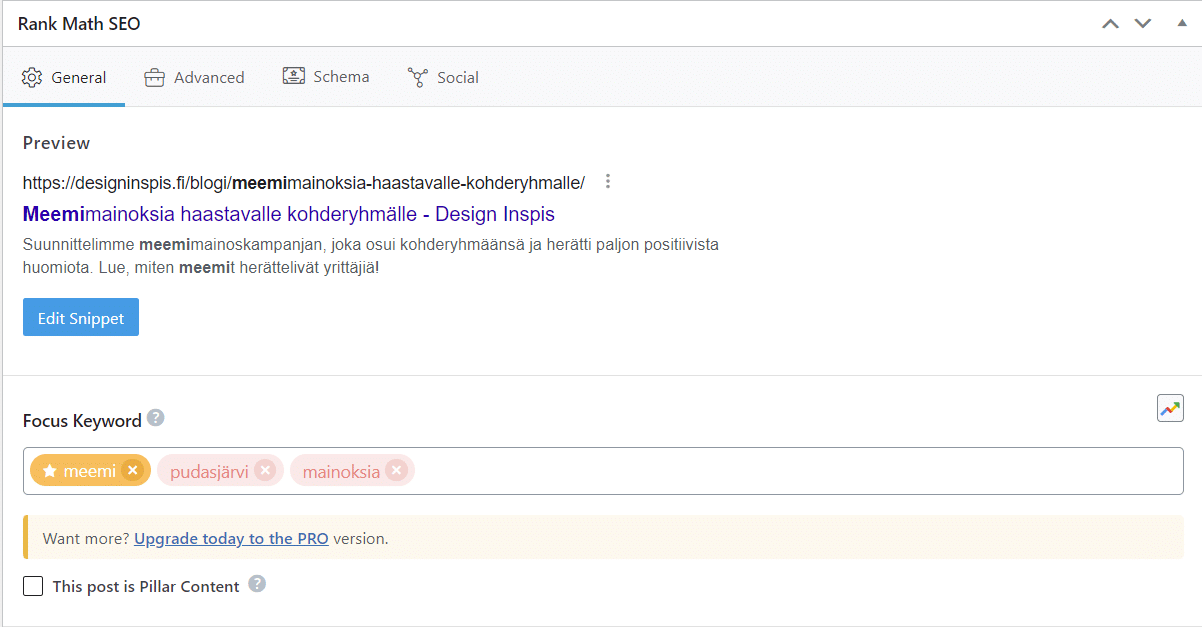 Hakukoneoptimointi hyödyntää avainsanoja.