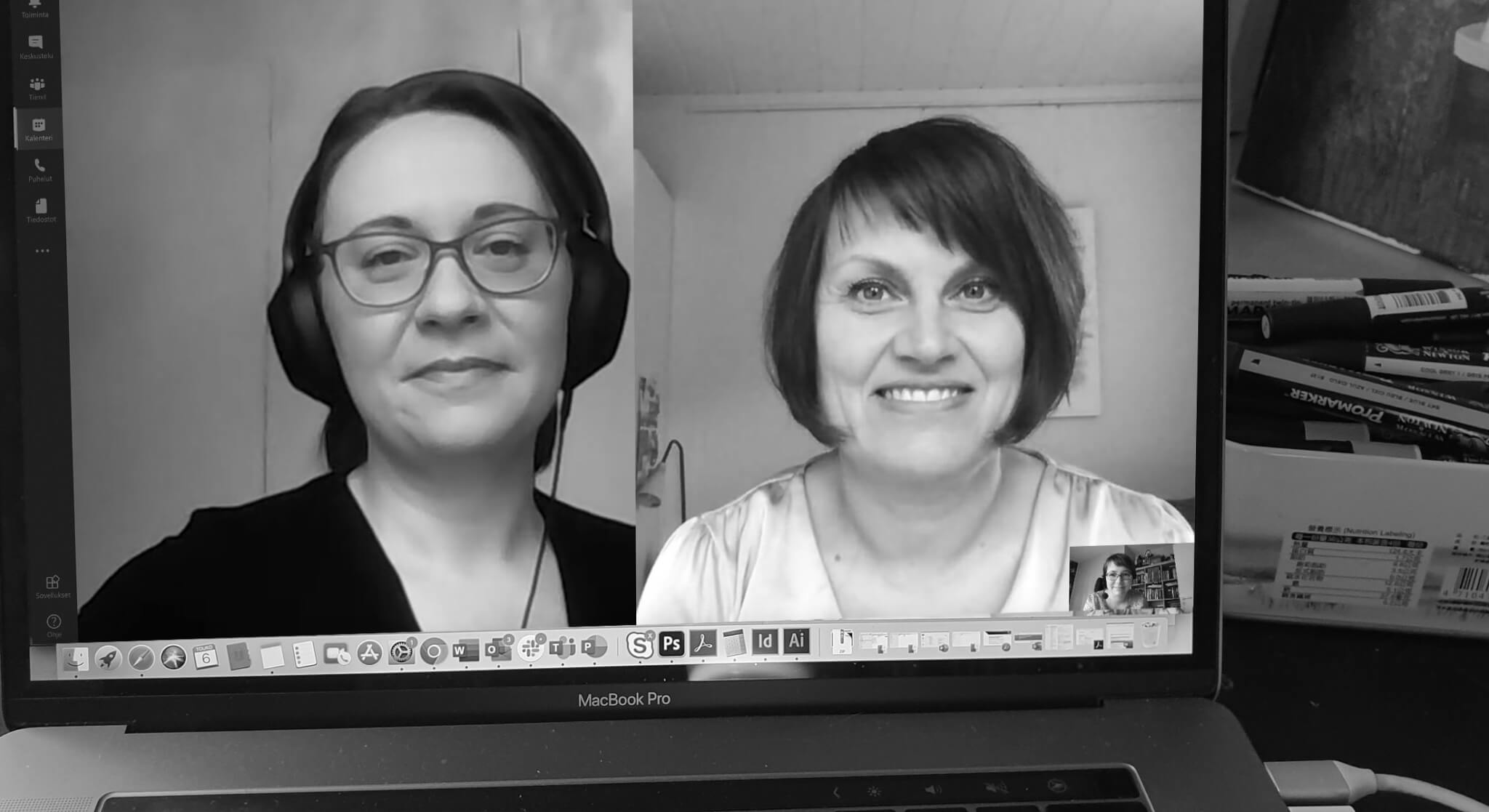 Design Inspiksen aamukahavilla Valmennustrio